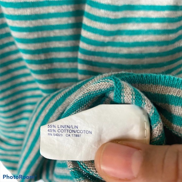 GAP Striped Linen Top - Picture 6 of 7